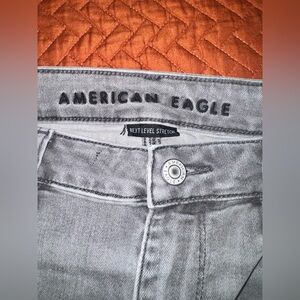 American Eagle Outfitters Women's High Rise Jeans in Gray